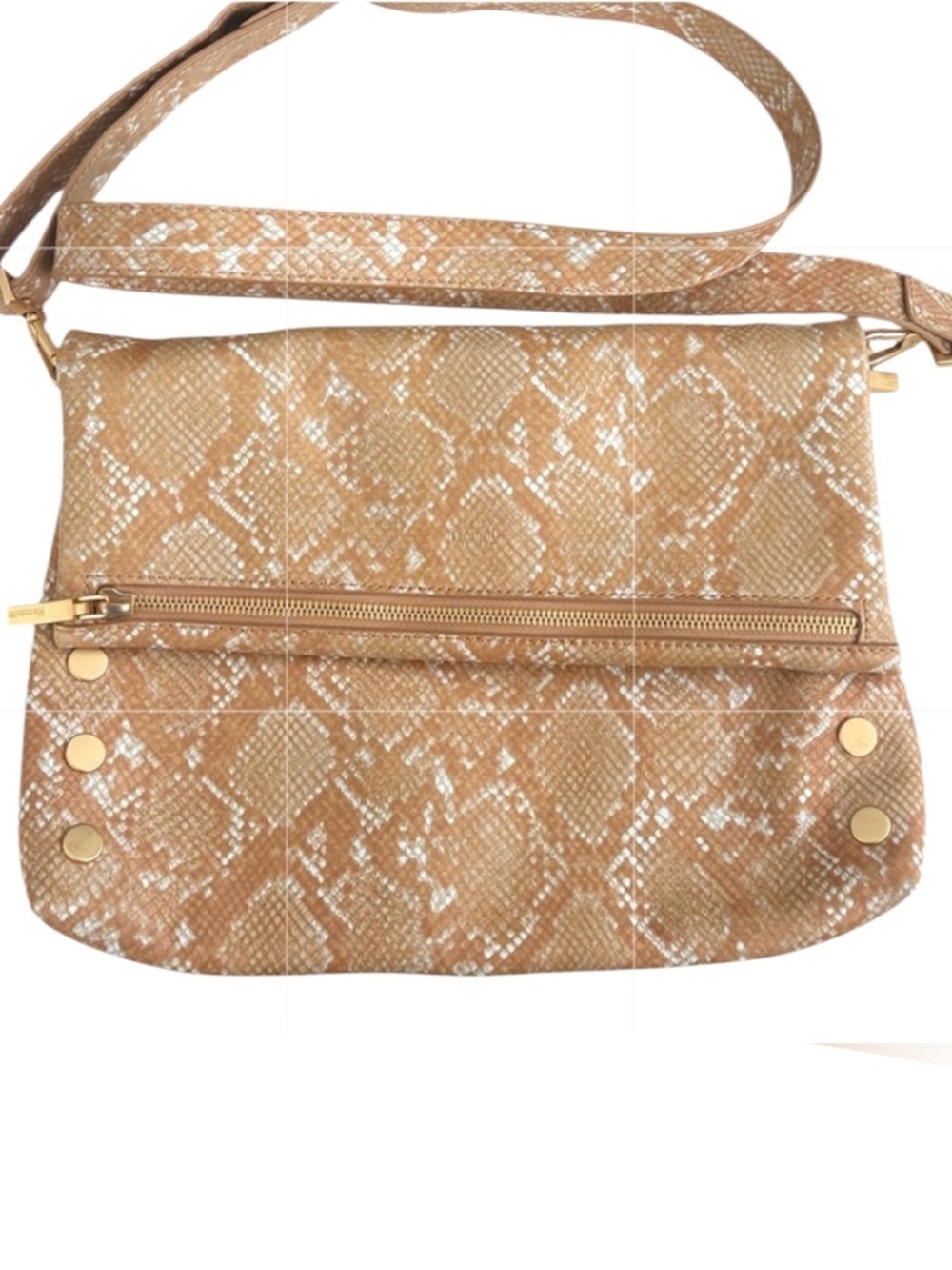 Like New Hammitt Leather VIP Convertible Bag Large Snakeskin Retail $475.00